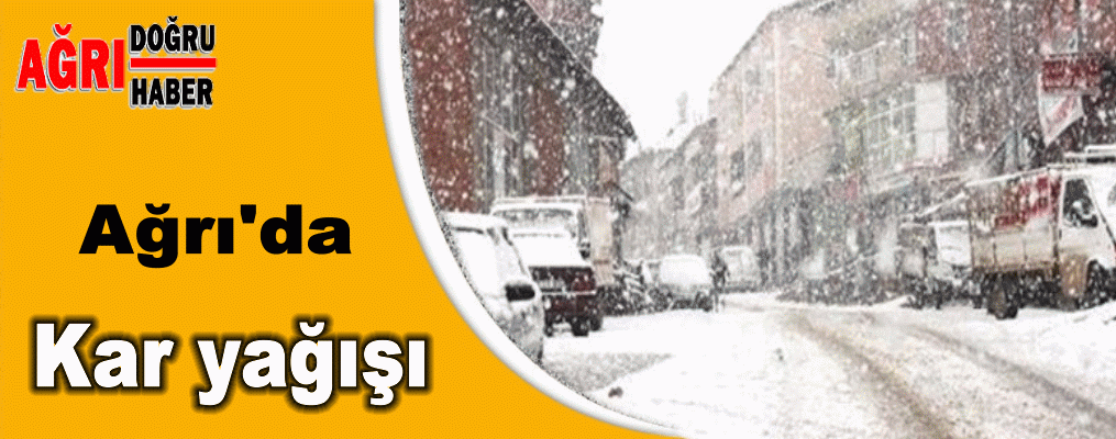 Ağrı'da Kar yağışı