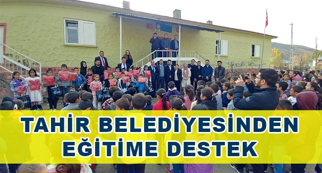 Tahir Belediyesinden Eğitime destek