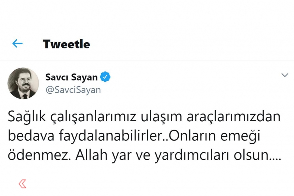 Ağrı'da sağlık çalışanlarını toplu taşıma araçları ücretsiz taşıyacak