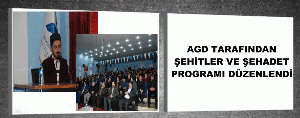 Ağrı'da Şehitler ve Şehadet programı düzenlendi