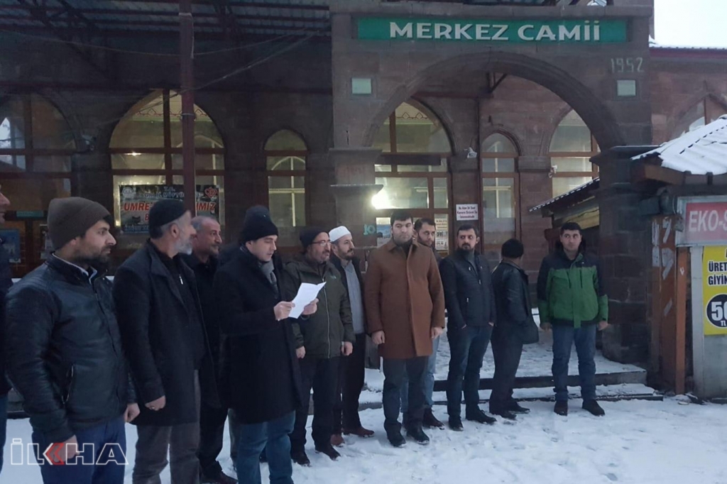 Ağrı'daki STK'lar, Mescid-i Aksa için sabah namazında bir araya geldi