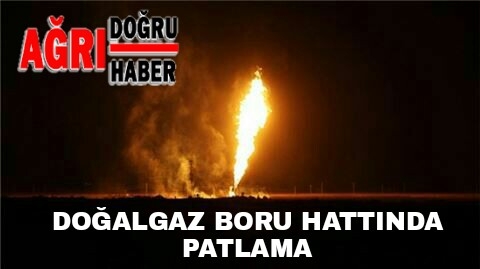Doğalgaz Boru hattında patlama