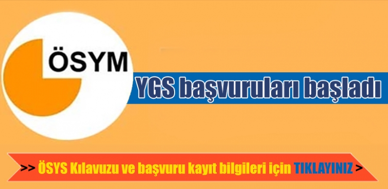 YGS başvuruları başladı